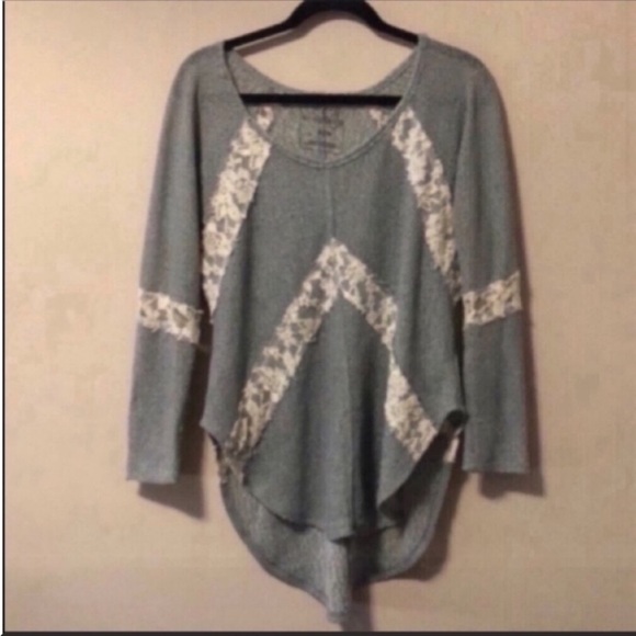 Free People We The Free Flying V Hacci Knit Top - Picture 2 of 5